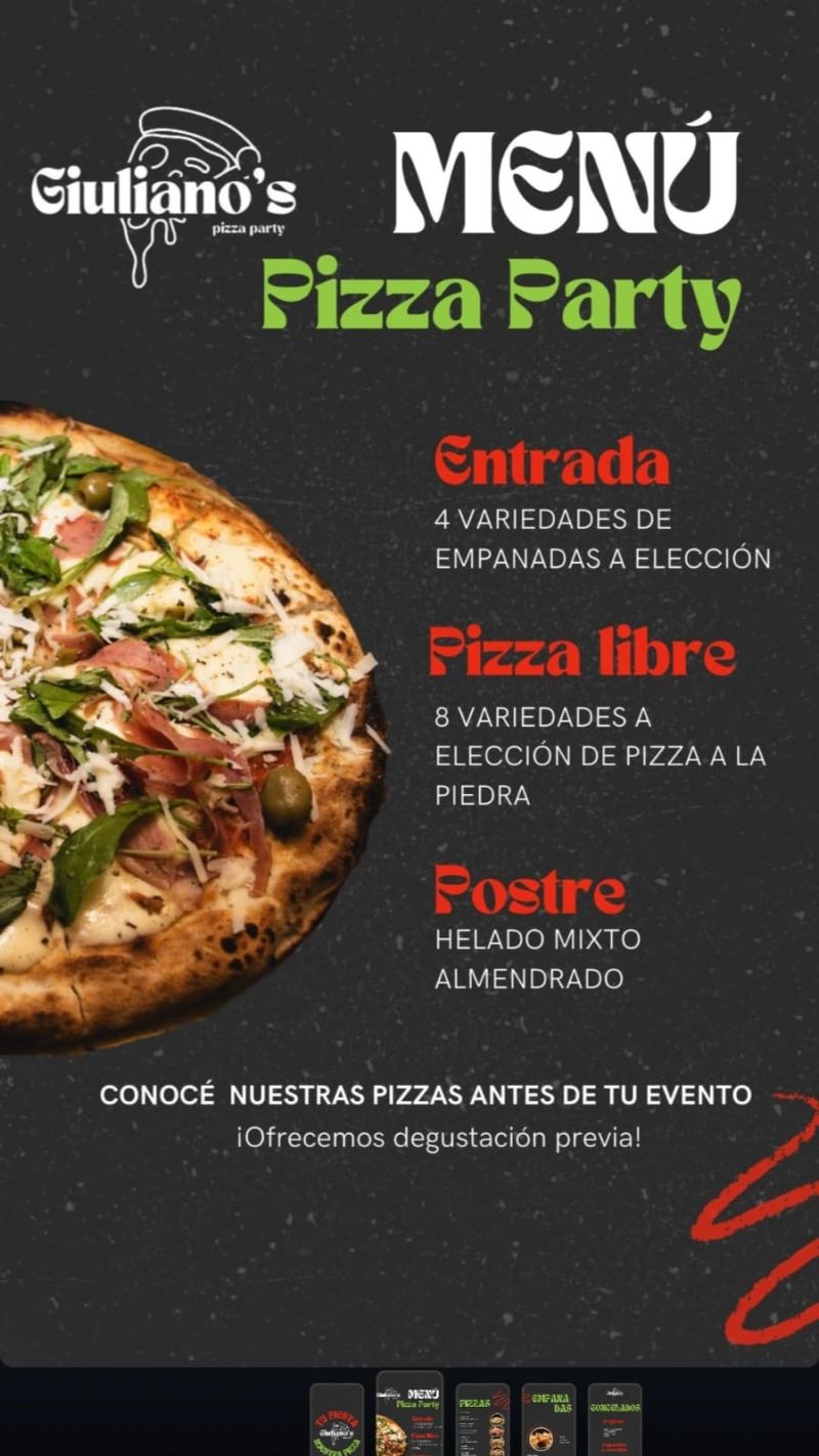 Giuliano’s pizza party