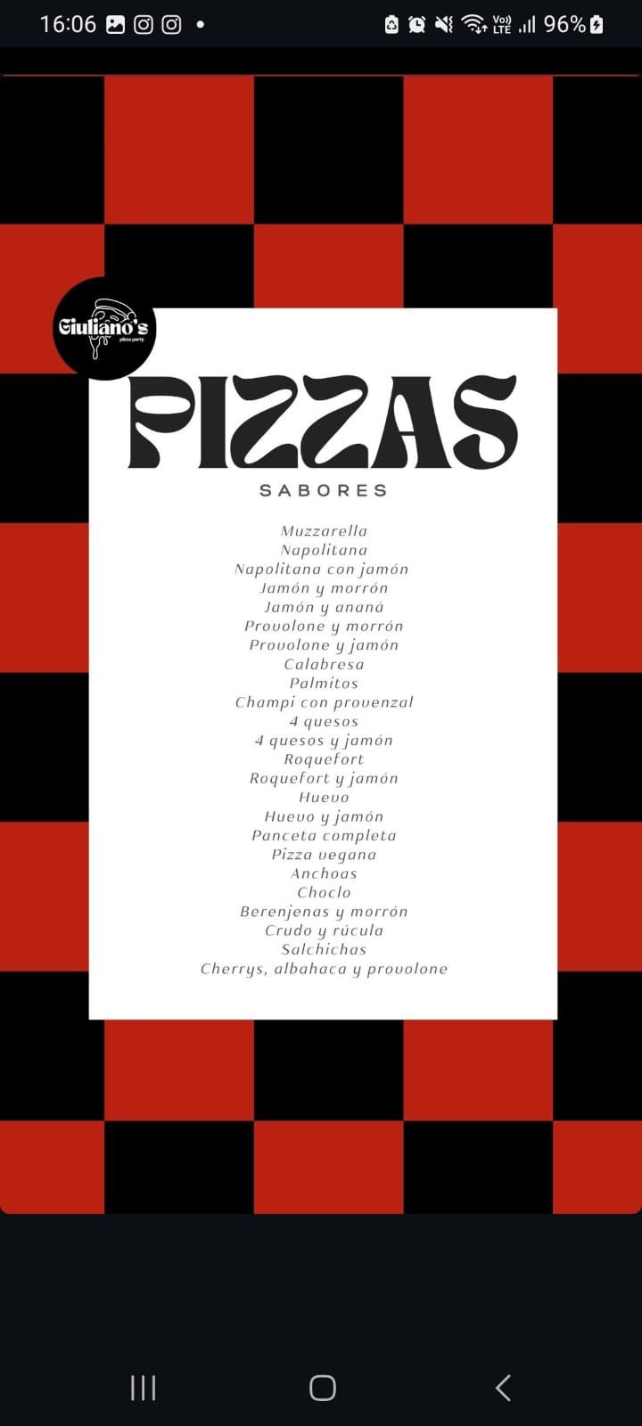 Giuliano’s pizza party