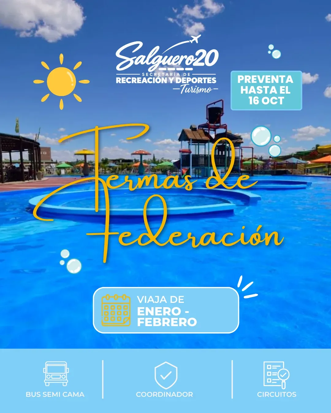 TERMAS DE FEDERACIÓN (Verano 2027)